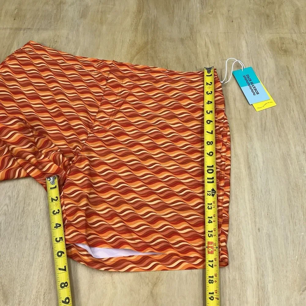 Fair Harbor  Sextant Trunk‎ Swim Lined Shorts Mens 38x5 Polyester Stretch